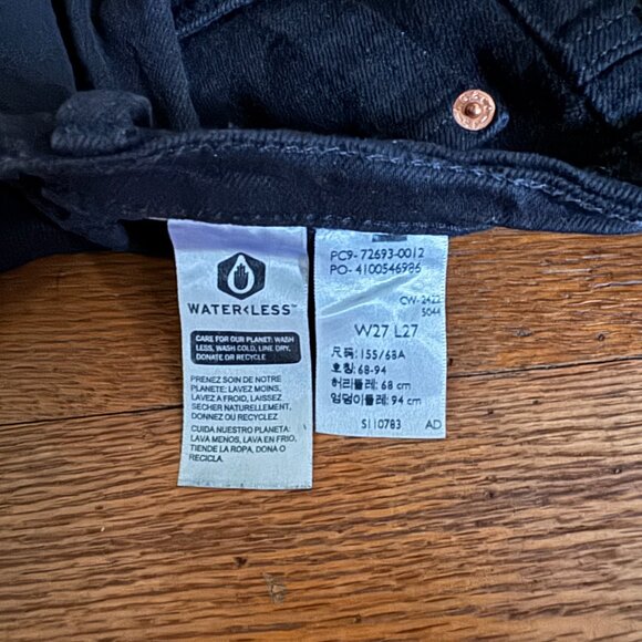 Size 27 Black - Levi's Ribcage Straight Ankle Women's Jeans - Picture 7 of 7